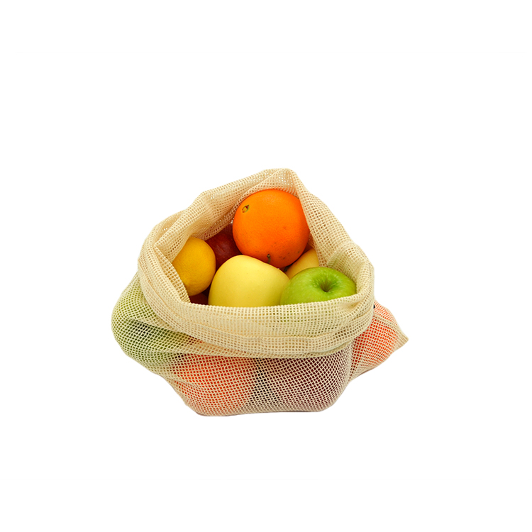 cotton fruit and vegetable mesh bag 