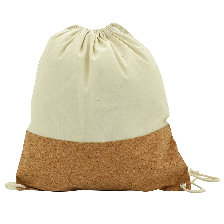 Cotton+Cork Drawstring Bag