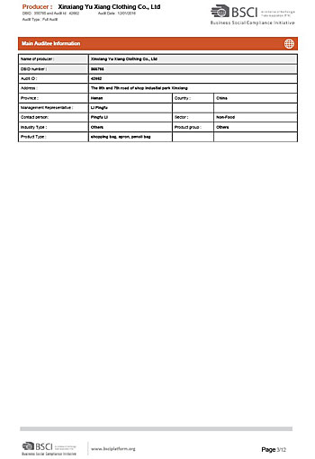 BSCI AUDIT