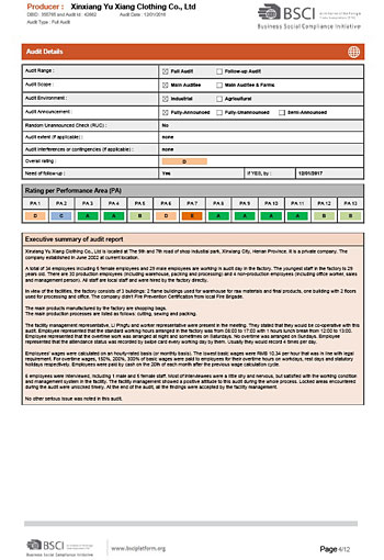 BSCI AUDIT