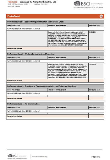 BSCI AUDIT
