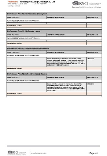 BSCI AUDIT