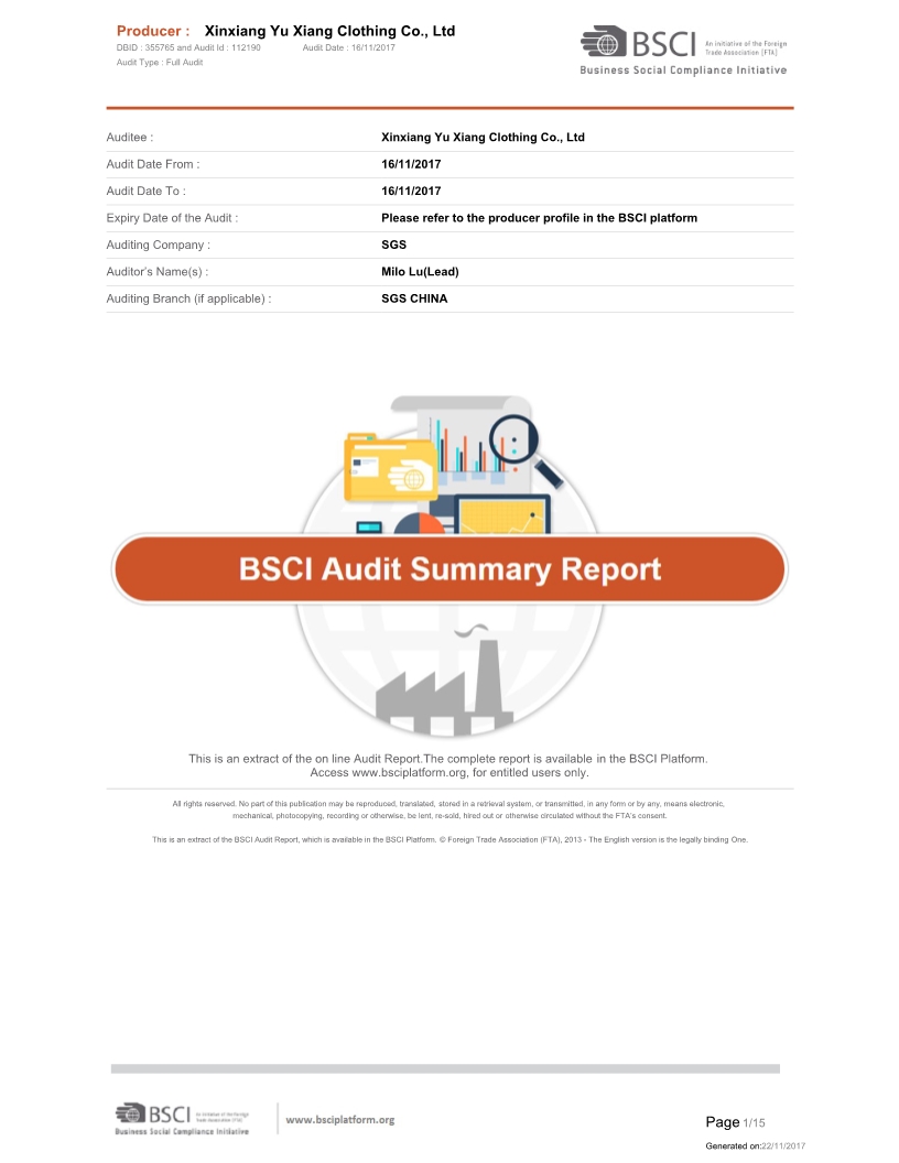 BSCI-AUDIT