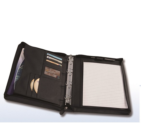 TECH RINGFOLIO WITH HANDLE ON SPINE