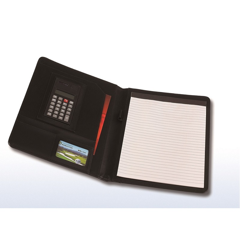 F058   A4 SIZE PADFOLIO WITH CALCULATOR INSIDE